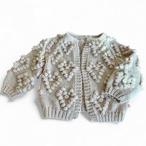 Chicwish Cream Textured Knit Sweater
